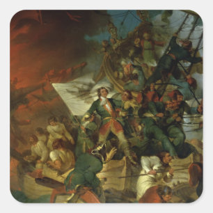 Capture of Azov, 18th May 1696 Square Sticker