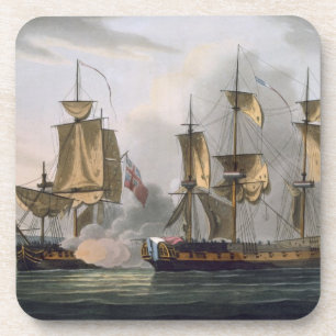 Capture of La Reunion, October 21st 1793, from 'Th Coaster