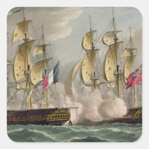 Capture of L'Immortalite, October 20th 1798, from Square Sticker
