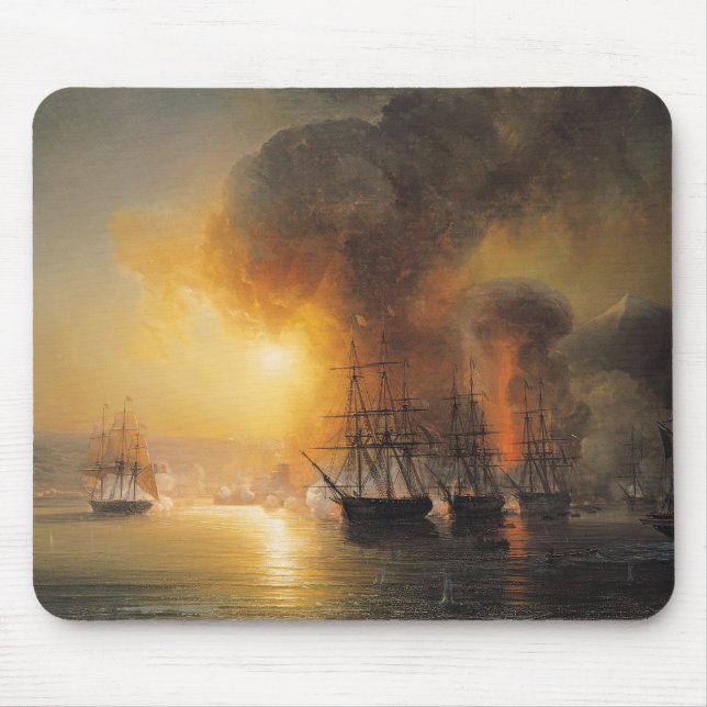 Capture of the Fort of Saint-Jean-d'Ulloa Mouse Pad (Front)