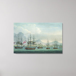 Capture of the Maria Riggersbergen on October 18th Canvas Print