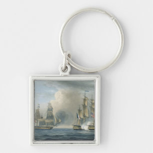 Capture of the Pomone by HMS Arethusa off Cuba in Key Ring