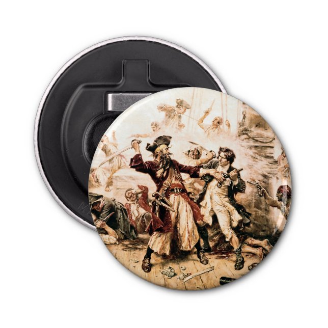 Capture, Pirate Blackbeard, Queen Anne's Revenge Bottle Opener (Front)