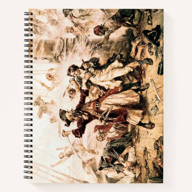 Capture, Pirate Blackbeard, Queen Anne's Revenge Notebook (Front)