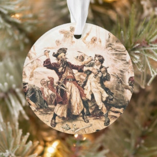 Capture, Pirate Blackbeard, Queen Anne's Revenge Ornament