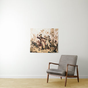 Capture, Pirate Blackbeard, Queen Anne's Revenge Tapestry