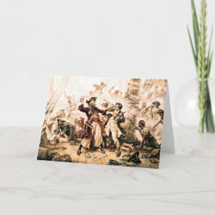 Capture, Pirate Blackbeard, Queen Anne's Revenge Thank You Card