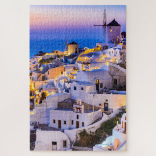 Capture the Beauty of Greece's Iconic sunset  Jigsaw Puzzle