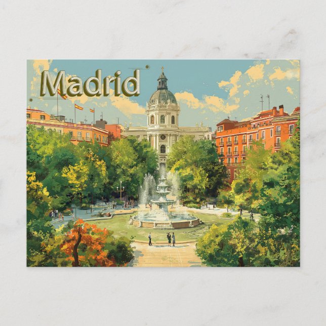 Capture the Beauty of Madrid  Postcard (Front)