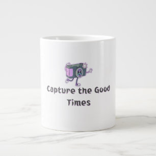 Capture the Good Times Camera Large Coffee Mug