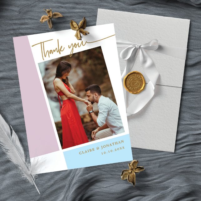 Capture the Love: Custom Precious Photo Wedding Thank You Card (Creator Uploaded)