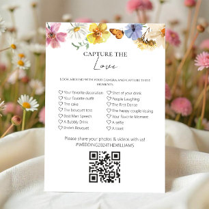 Capture The Love I Spy Wedding With QR Game Card
