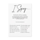 Capture The Love Photo I Spy Wedding Game Menu