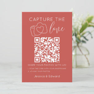Capture The Love Qr Code Deep Chestnut Chic Modern