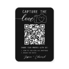 Capture The Love Qr Code Photo Black White Wedding