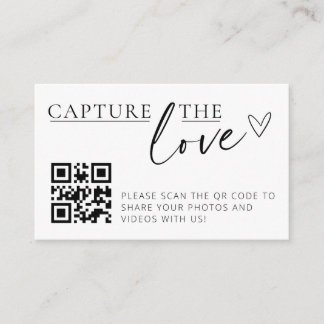 Capture the Love QR Code Photo Collector Cards