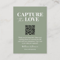 Capture the love QR code wedding photo sharing