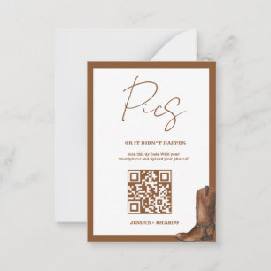 Capture the Love Wedding QR Code Card Photo Card