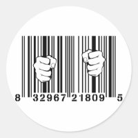 Captured By Consumerism UPC Barcode Prison