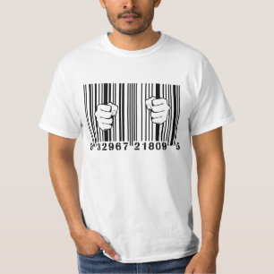 Captured By Consumerism UPC Barcode Prison T-Shirt
