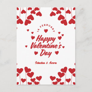 "Captured by Your Love" – Elegant Modern Valentine Holiday Postcard