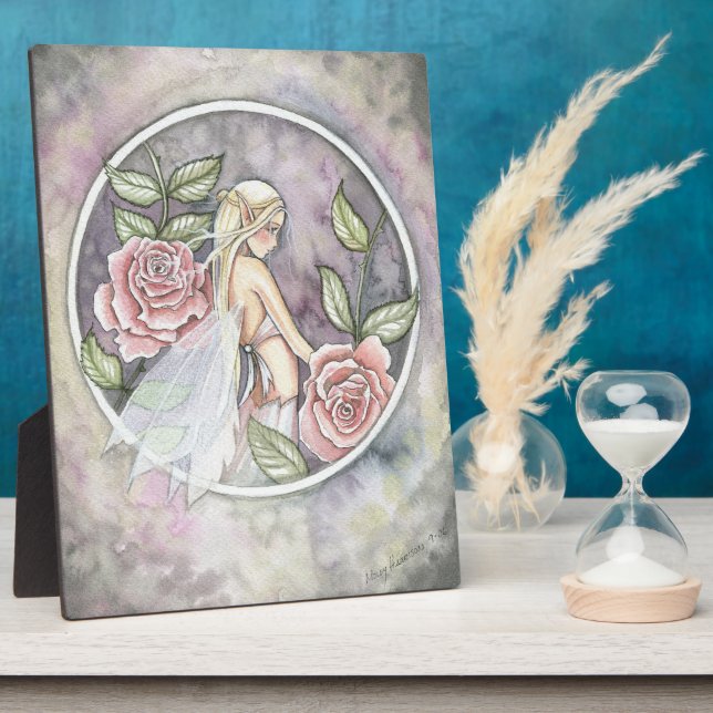 Captured Rose Fairy Self Standing Picture Plaque (Side)