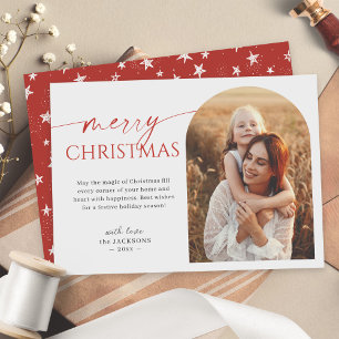 Capturing Christmas Magic: Arch Frame Photo Holiday Card