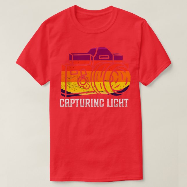Capturing Light Photograph Retro Camera Photo (9)  T-Shirt (Design Front)