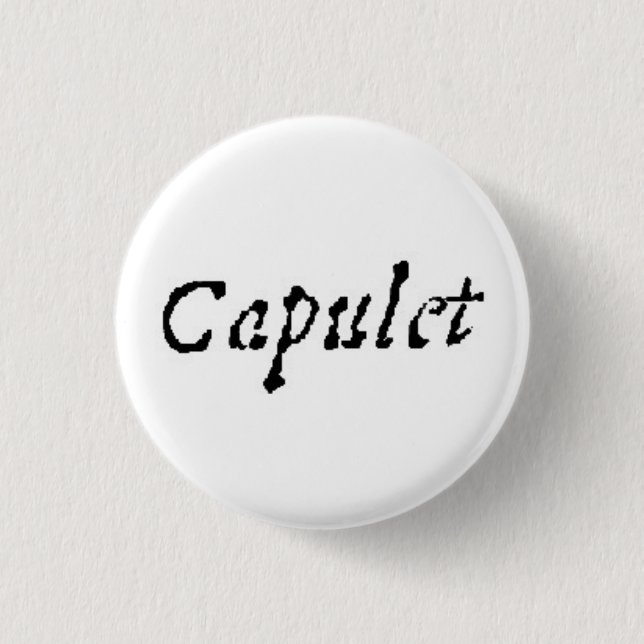 Capulet 3 Cm Round Badge (Front)