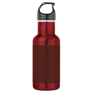 Caput mortuum (solid colour) 532 ml water bottle
