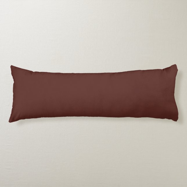 Caput mortuum (solid colour)  body cushion (Front)