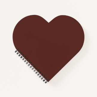 Caput mortuum (solid colour) notebook