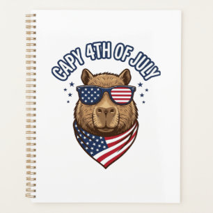 Capy 4th of July Patriotic Capybara Vector Design_ Planner