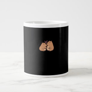 Capy Better Together Cute Animal Design  Large Coffee Mug