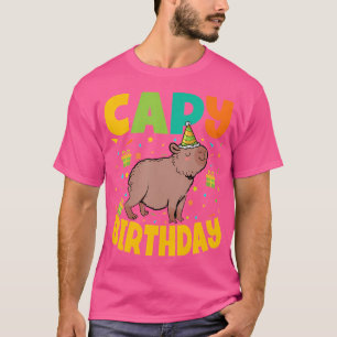Capy Birthday Animal Rodent Capybara T-Shirt