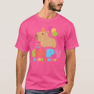 Capy Birthday Capybara Lover Funny Rodent Animal B T-Shirt