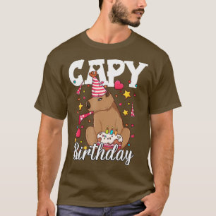Capy Birthday Capybara Plush Cappybara Capybara  T-Shirt