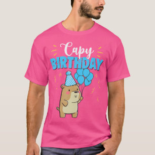 Capy Birthday Cute Kawaii Capybara Pun T-Shirt