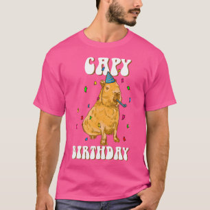 Capy Birthday I Funny Capybara T-Shirt