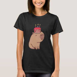 Capy Birthday Party Funny Capybara Animals Lovers T-Shirt