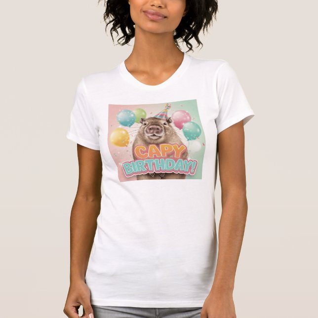 Capy Birthday! T-Shirt (Front)