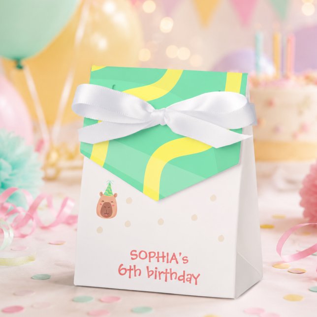 Capy capy capybara birthday favour box (Creator Uploaded)