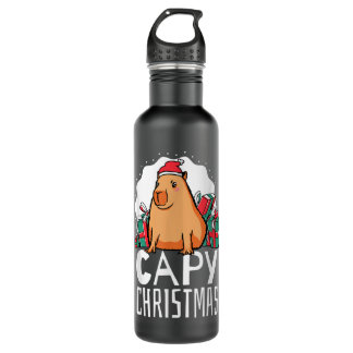 Capy Christmas Capybara 710 Ml Water Bottle