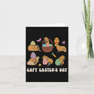 Capy Easter Day Capybara Hunt Eggs Fun Card