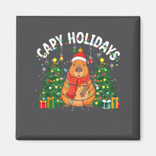Capy Holidays Capybara Santa Hat Xmas Men Women Ki Magnet