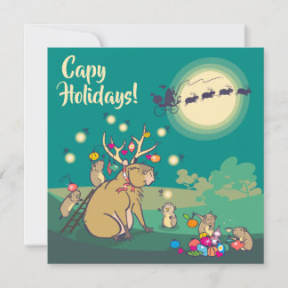 Capy Holidays! Holiday Card