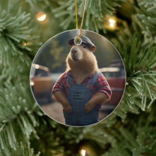 Capy The Mechanic Auto Repairs, Ceramic Tree Decoration