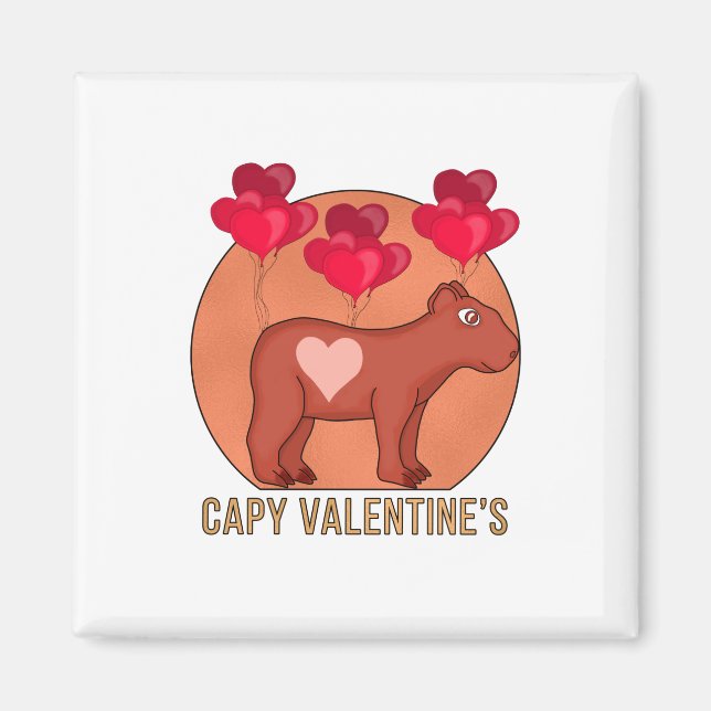Capy Valentine's Magnet (Front)