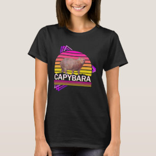Capybara 80s retro vibe man women  capybara T-Shirt