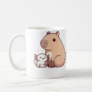 Capybara And Axolotl Coffee Mug